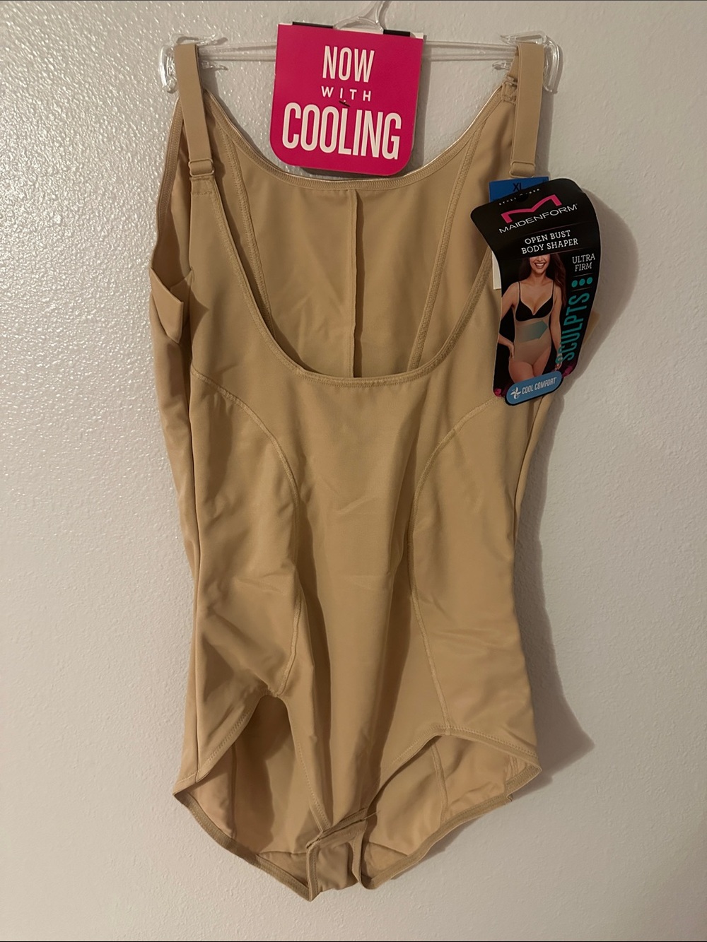 NWT. Maidenform Neutral Beige One-Piece Shaper